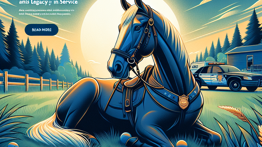 Honoring Heroes: The Heartwarming Retirement of Police Horse Oliver and His Legacy in Service- just horse riders