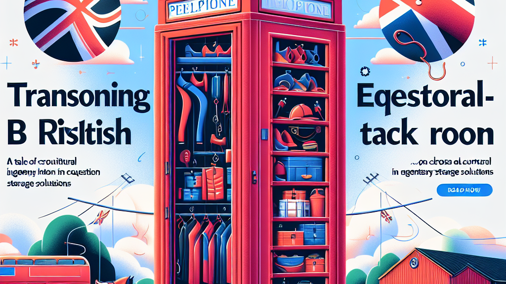 Transforming a British Red Phone Box into a Tack Room: A Tale of Cross-Cultural Ingenuity in Equestrian Storage Solutions- just horse riders