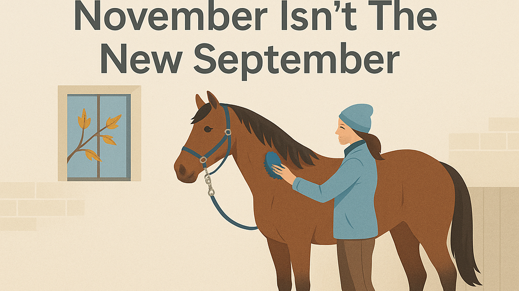 Autumn Horse Care: November Isn't The New September- just horse riders