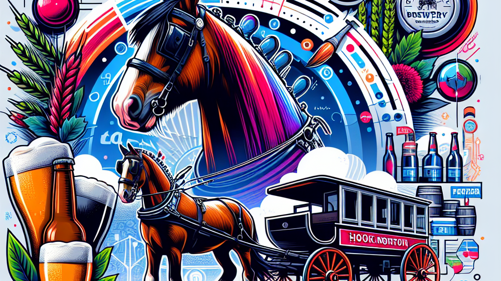 Meet Cromwell: The Newest Addition to Hook Norton Brewery's Shire Horse Team, Ensuring a Sustainable and Tradition-rich Future for Beer Delivery- just horse riders