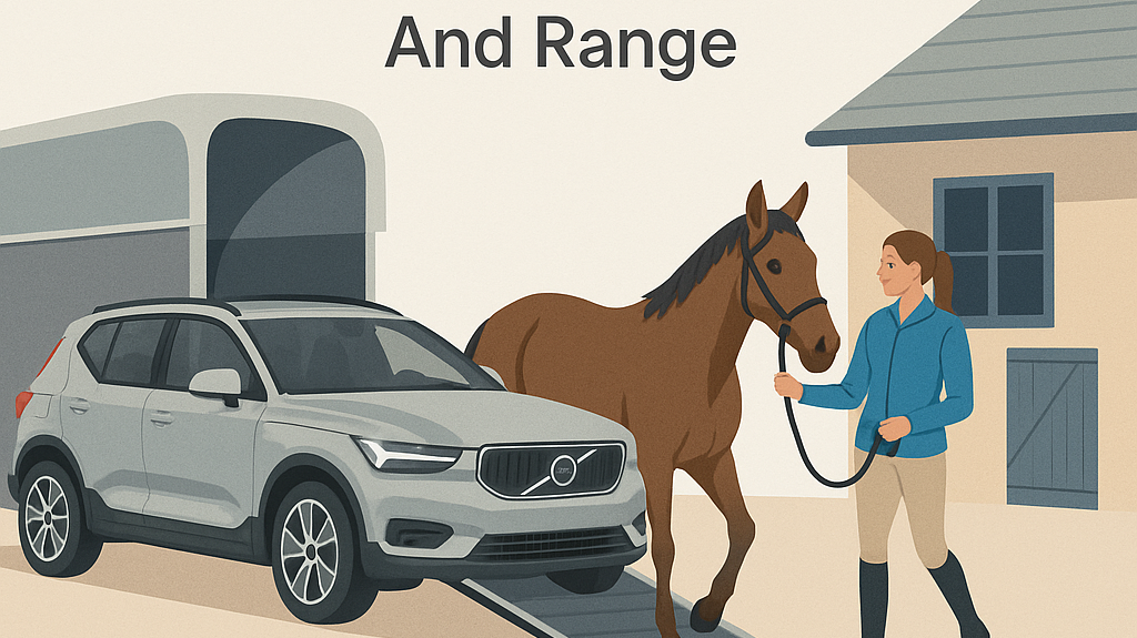 Volvo XC40 Recharge: Horse Trailer Limits And Range- just horse riders