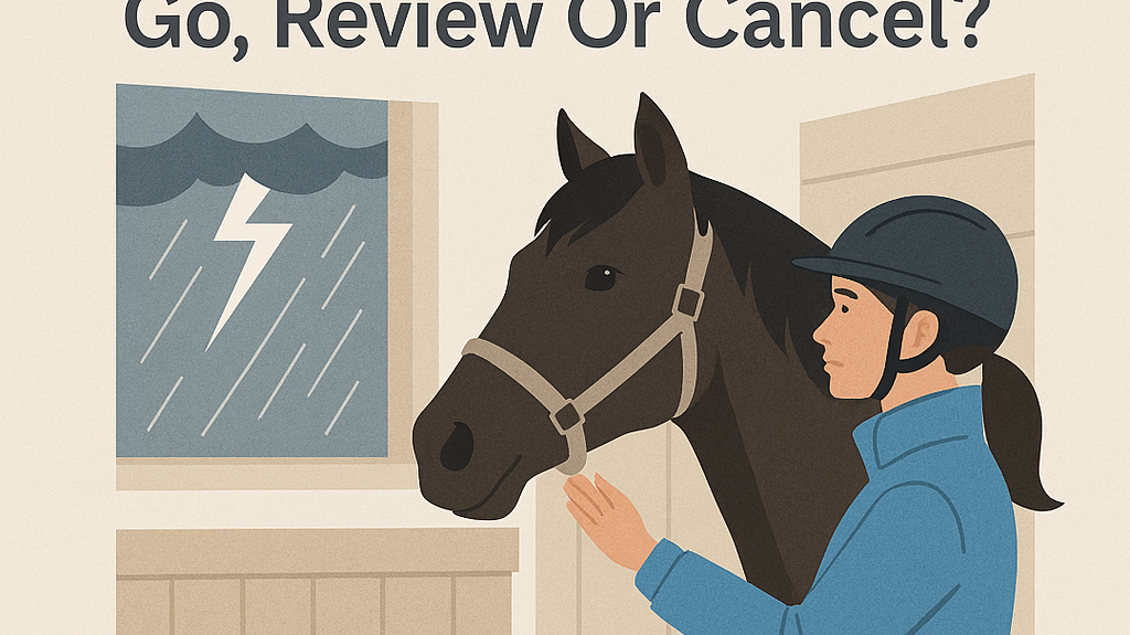 Met Office Warnings For Horse Riders: Go, Review Or Cancel?- just horse riders