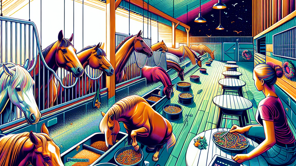 Mastering Equine Cuisine: An Insightful Guide to Feeding Practices in Boarding Barns- just horse riders