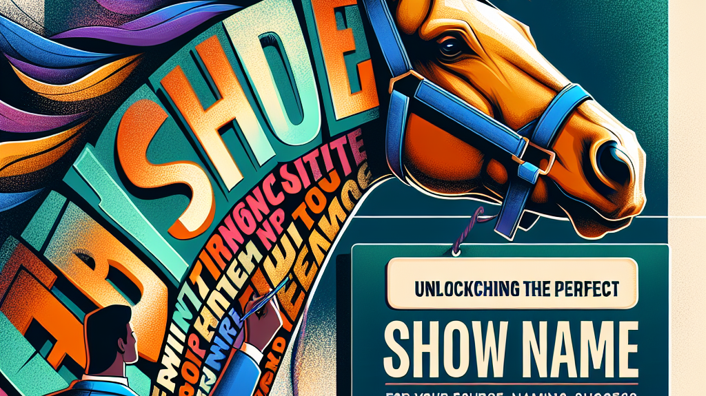 Unlocking The Perfect Show Name For Your Horse: Tips And Tricks For Equine Naming Success- just horse riders