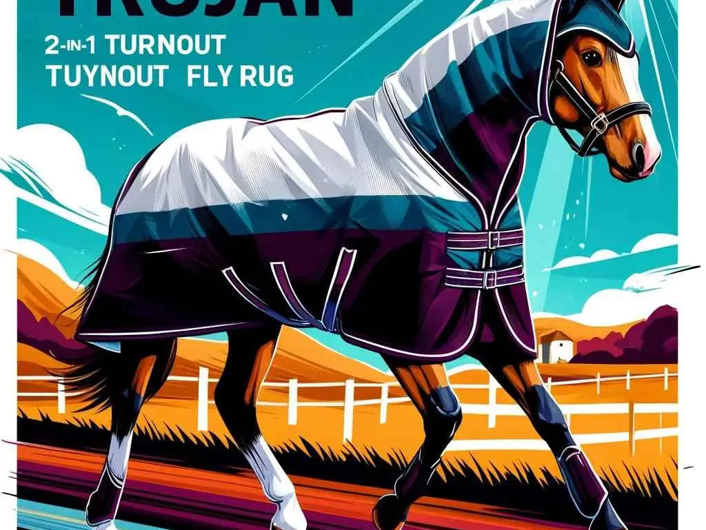 Gallop Trojan 2-in-1 Turnout Fly Rug: The Ultimate Solution for UK Weather - just horse riders