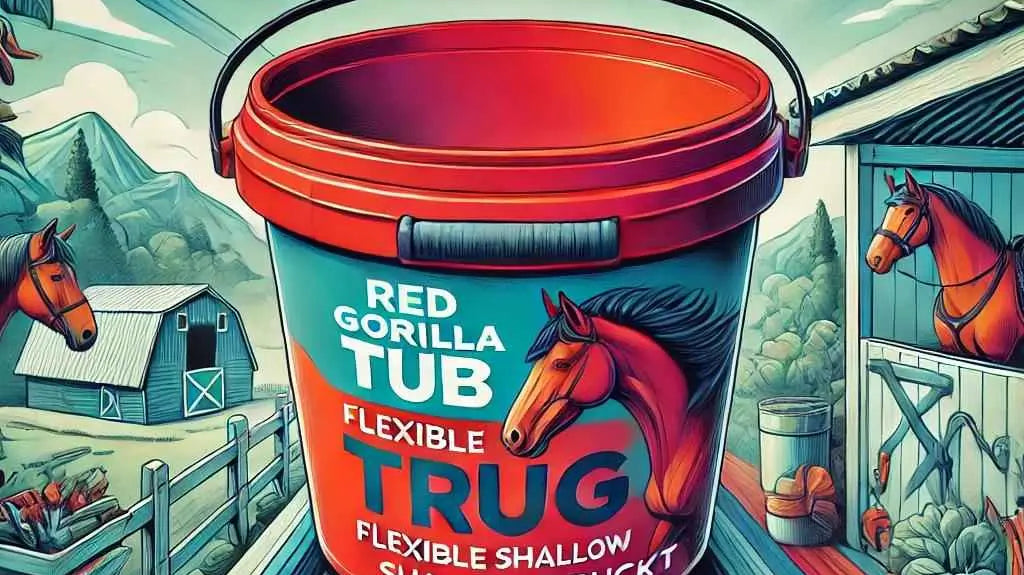 Red Gorilla Tub Trug Flexible Mini Shallow 5L Bucket Review - JUST HORSE RIDERS