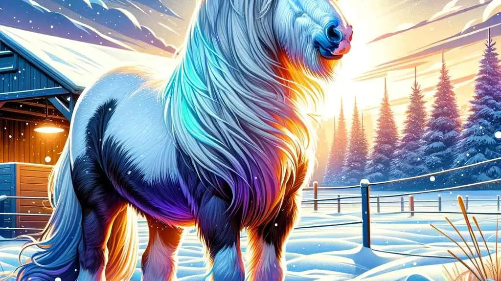 Winter Horse Care: Should Horses Be Out In The Snow? - just horse riders