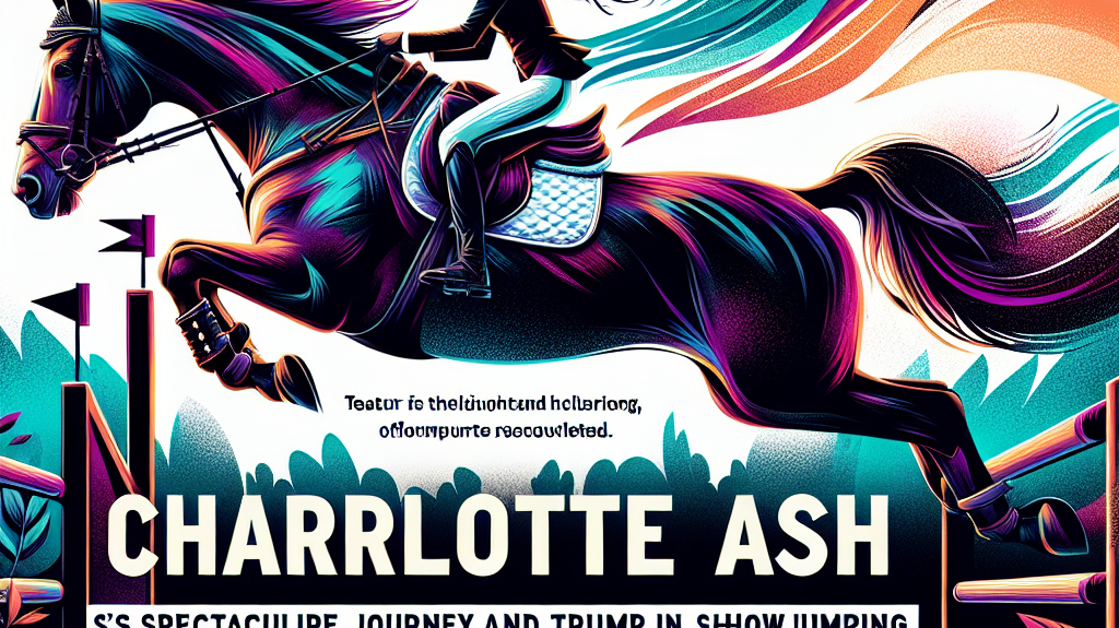 Charlotte Ash's Spectacular Journey And Triumph In Showjumping- just horse riders