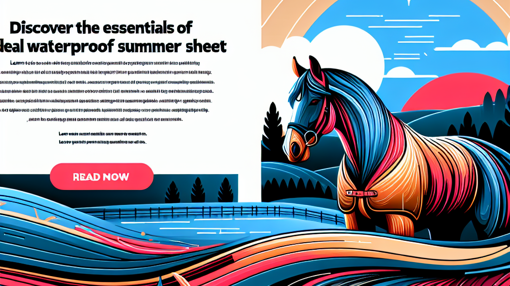 Discover the Essentials of Selecting the Ideal Waterproof Summer Sheet for Your Horse- just horse riders