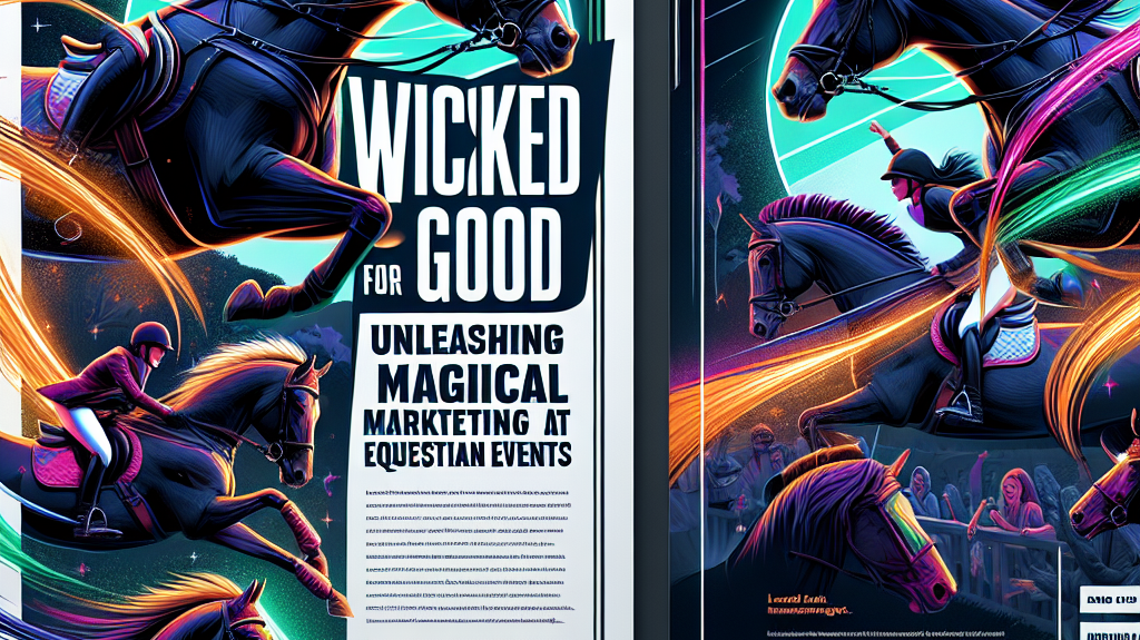 Wicked For Good Unleashes Magical Marketing At Equestrian Events- just horse riders