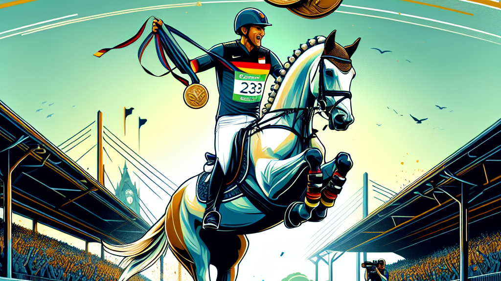 Michael Jung's Historic Third Gold at the 2024 Paris Olympics Shatters Records in Equestrian Eventing- just horse riders