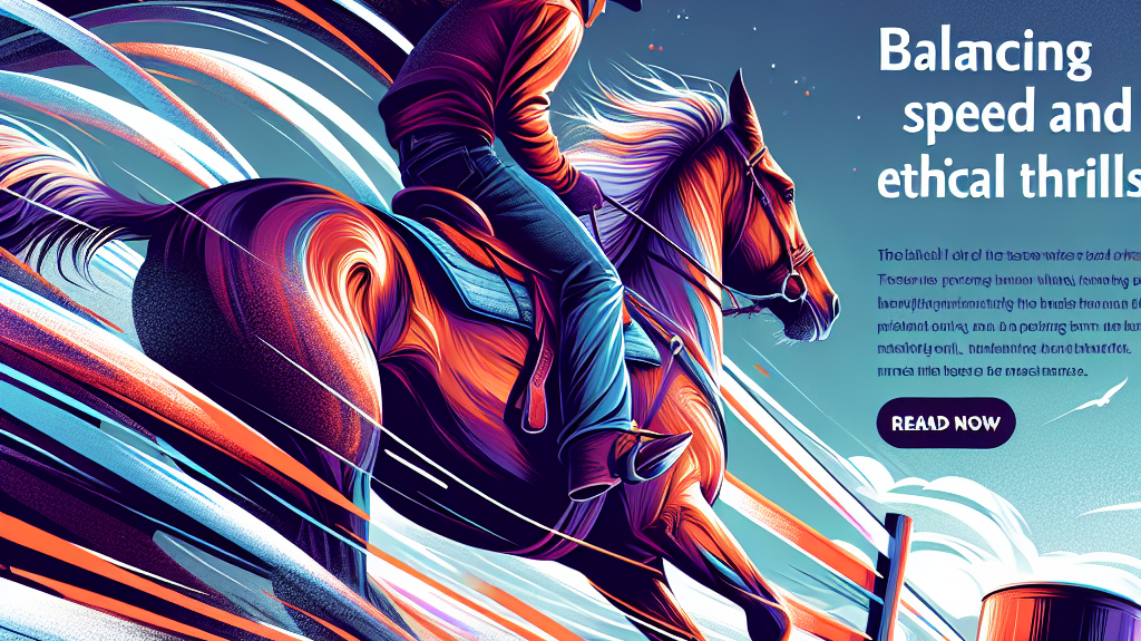 Balancing Speed and Horse Welfare in Barrel Racing: The Path to Ethical Thrills- just horse riders