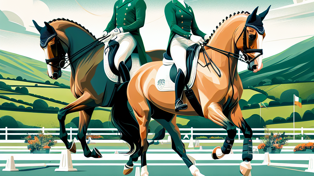 Follow the Journey of Giraldo and Abi Lyle: Ireland's Dressage Icons Eyeing Paris 2024 Olympics- just horse riders