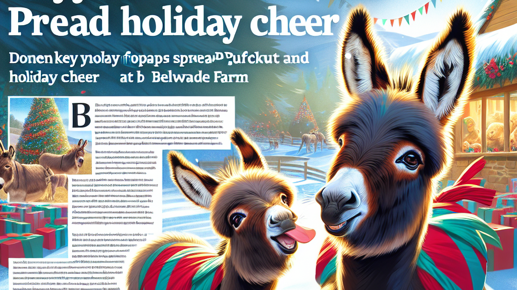 Joyful New Arrivals: Donkey Foals Peanut And Popcorn Spread Holiday Cheer At Belwade Farm- just horse riders