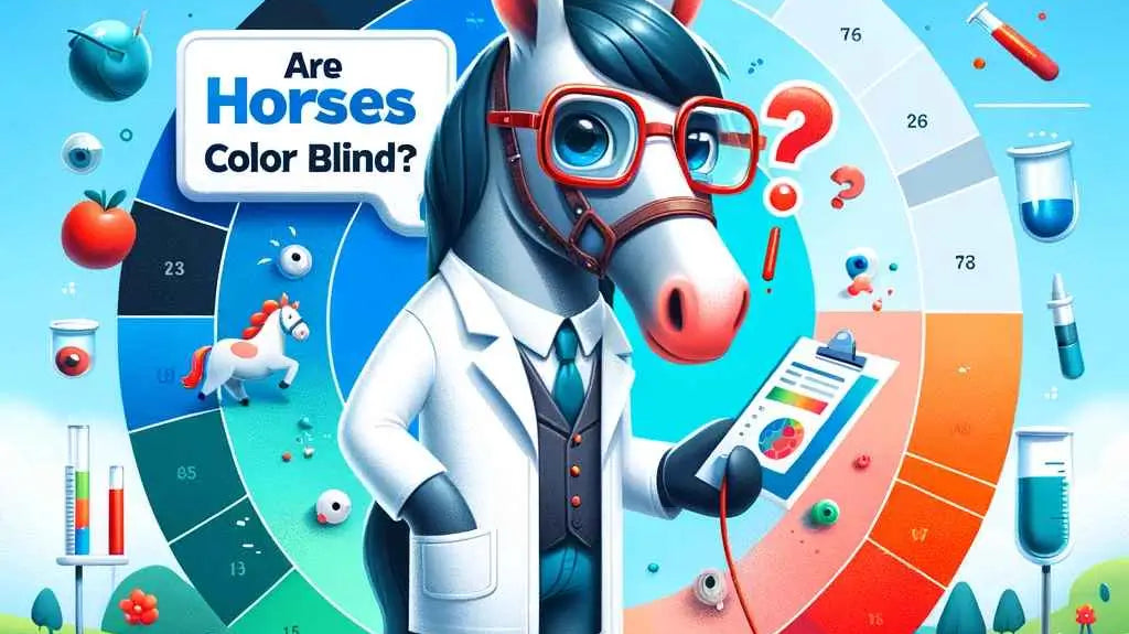 are horses colour blind? - just horse riders