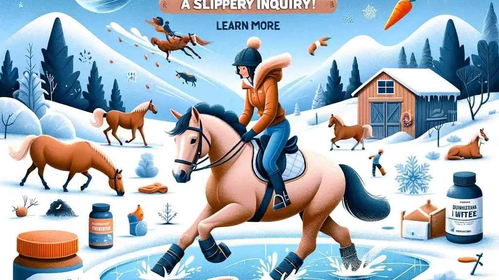 are horses good on ice - just horse riders