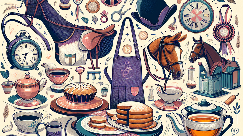 Equestrian Athletes Trade Saddles for Aprons: The Royal Windsor Bake-Off for Promoting Traditional English Tea Time and Horse Show- just horse riders