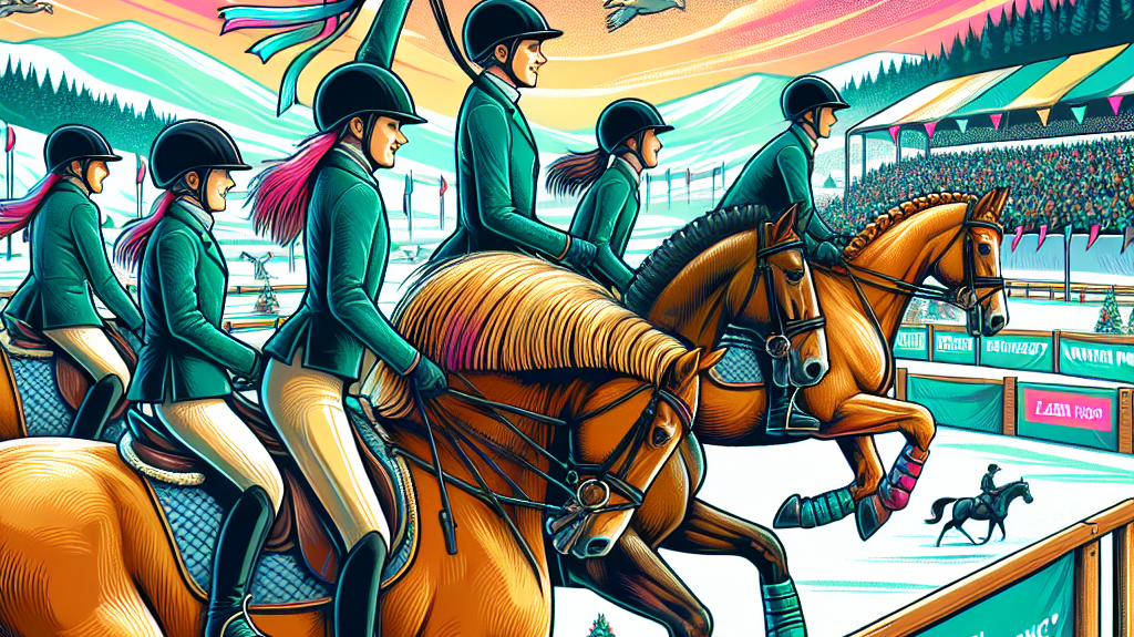 "Showcasing Equine Excellence: Young Riders Triumph at the 2024 Petplan Winter Area Festival Championships"- just horse riders