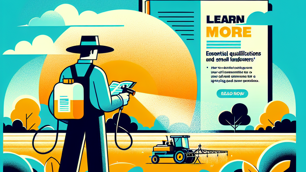 How To Spray Your Own Fields: Essential Qualifications And Practical Tips For Small Landowners- just horse riders