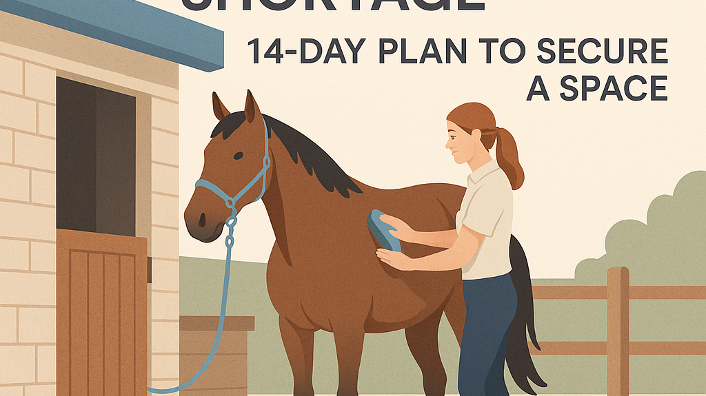 UK Livery Yard Shortage: 14-Day Plan To Secure A Space- just horse riders