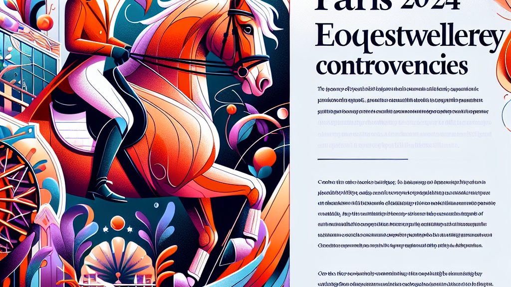 Paris 2024 Olympics: A Spectacular Equestrian Showcase Marred by Horse Welfare Controversies- just horse riders