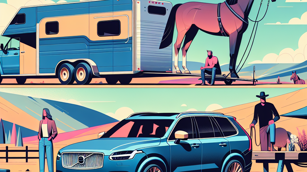 Deciding Between the Volvo XC90 and XC60 for Towing Horse Trailers: A Detailed Comparison and Personal Experience- just horse riders