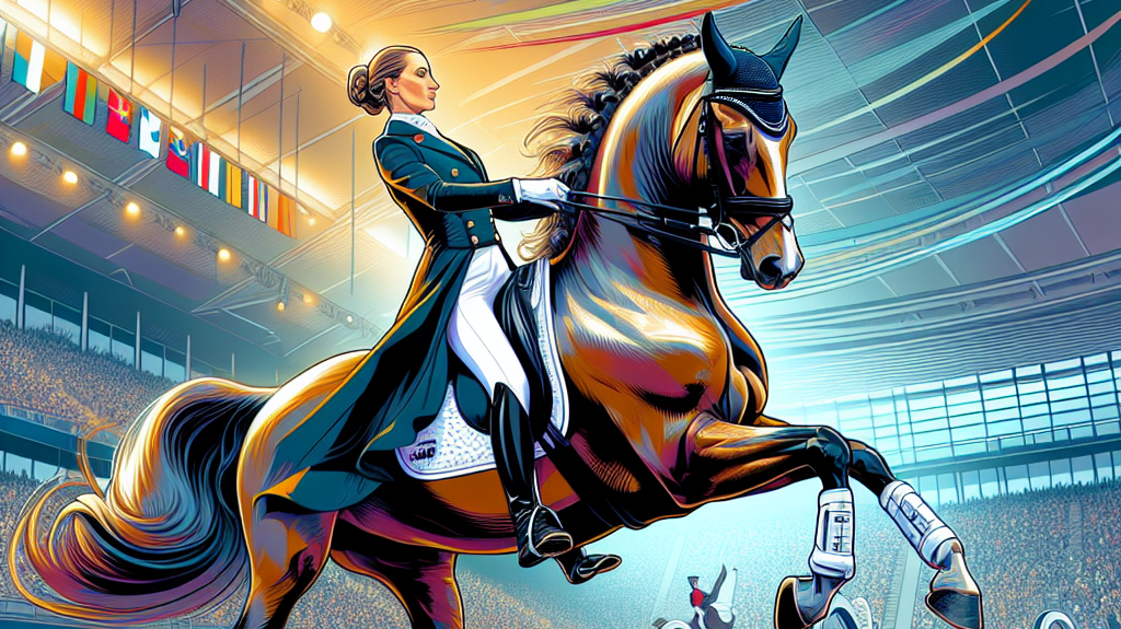 Lottie Fry And Glamourdale's Spectacular Victory At FEI Dressage World Cup- just horse riders