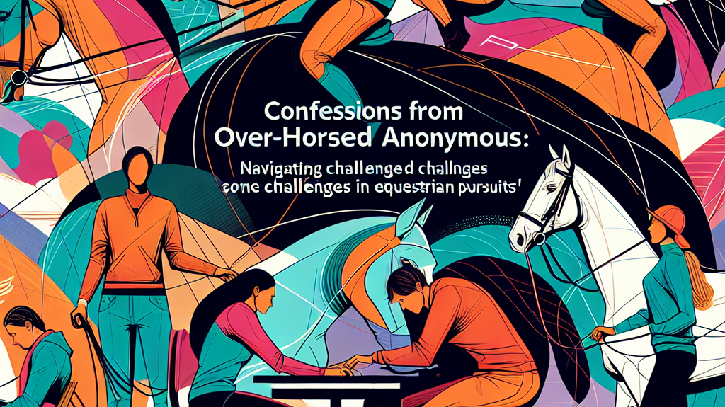 Confessions From Over-Horsed Anonymous Navigating Challenges In Equestrian Pursuits- just horse riders