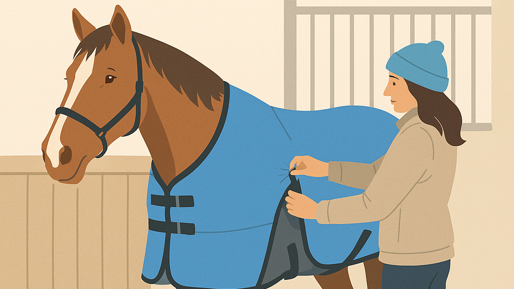 Rugging Senior Horses In UK Winter: Smart Layering Tips- just horse riders