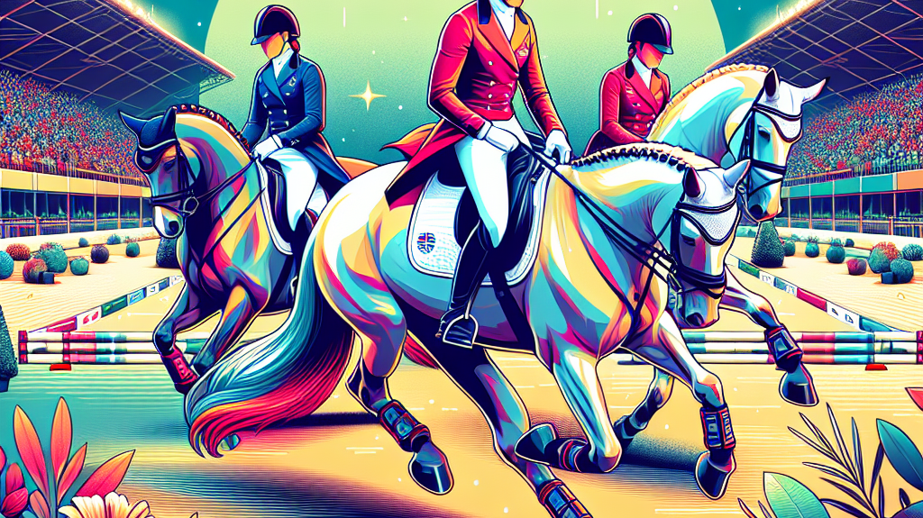 British Equestrians Shine In Amsterdam With Stellar Dressage Performances- just horse riders