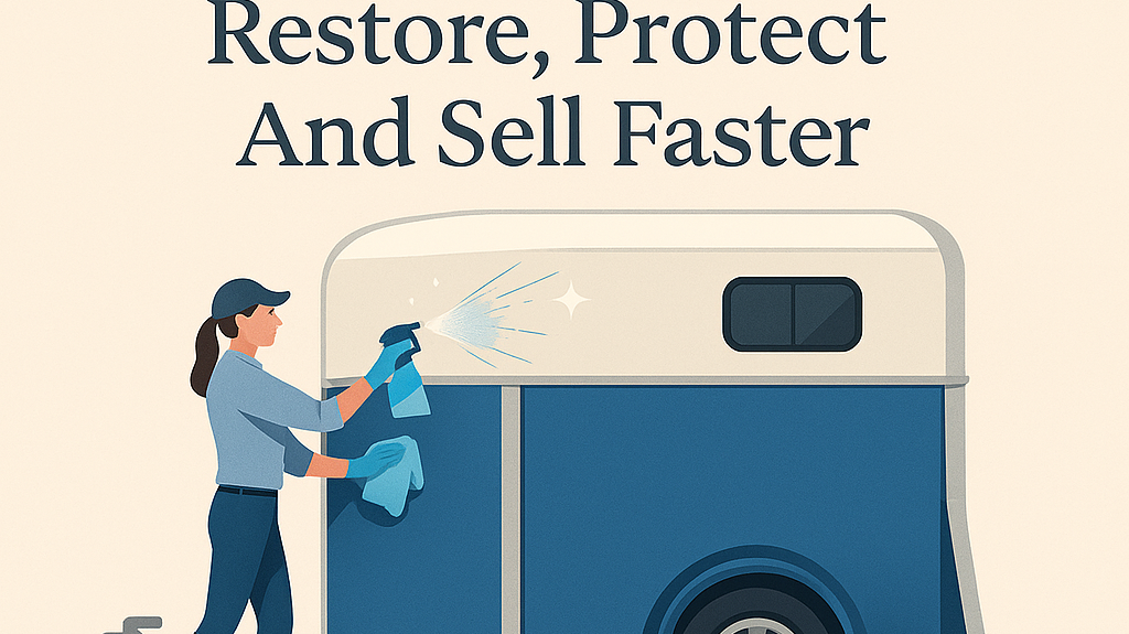 Horse Trailer Shine: Restore, Protect And Sell Faster- just horse riders
