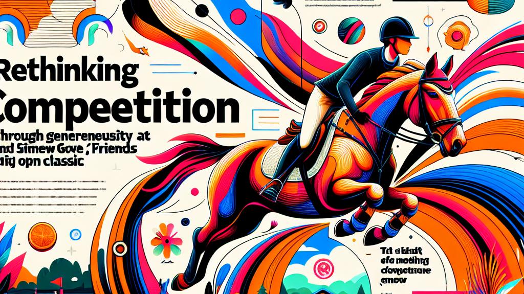 Rethinking Competition Through Generosity And Social Impact At The Meadow Grove And Friends 1.20m Open Classic- just horse riders