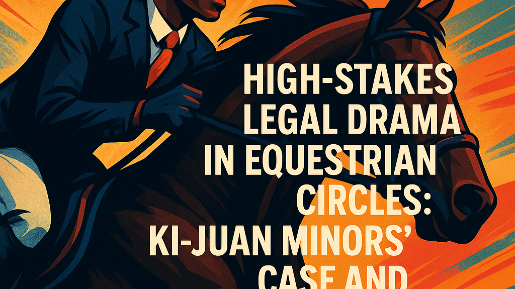 High-Stakes Legal Drama in Equestrian Circles: Ki-Juan Minors' Case and Its Aftermath- just horse riders
