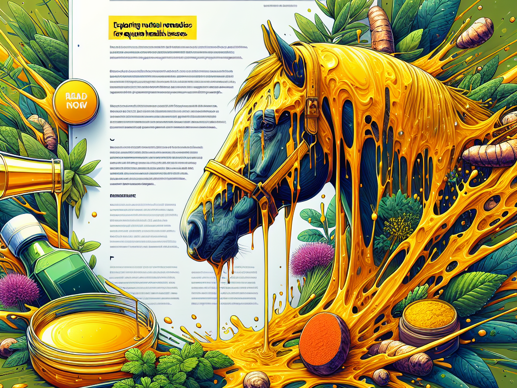 Exploring Natural Remedies: Can Turmeric and Oily Herbs Effectively Treat Equine Sarcoids?- just horse riders