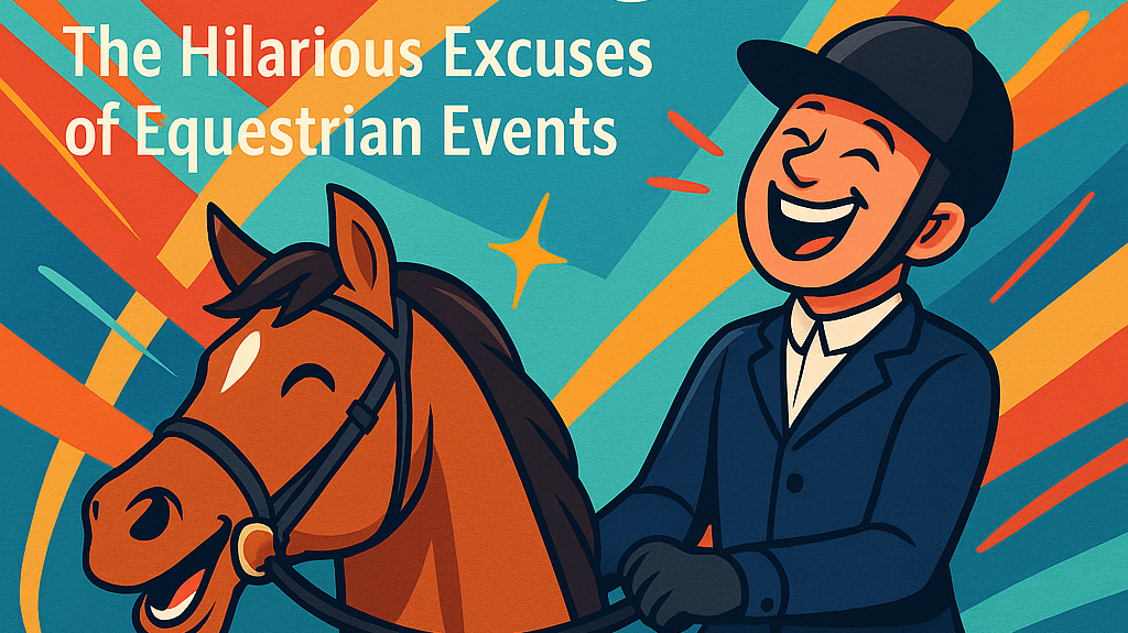 Laughing Through Lead Changes: The Hilarious Excuses of Equestrian Events- just horse riders