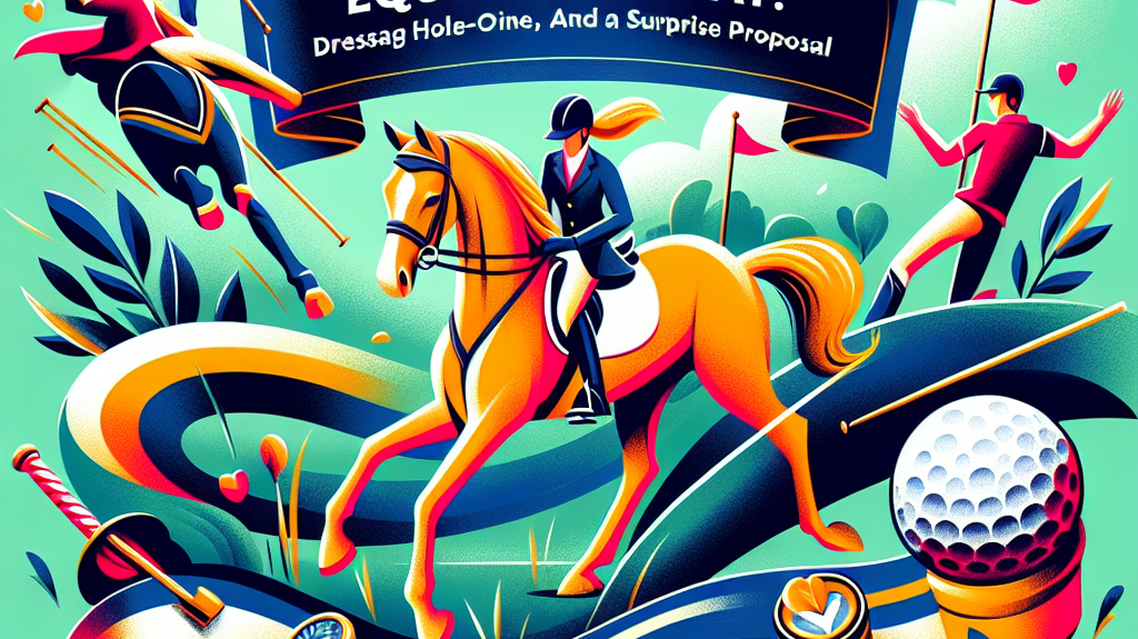 Unforgettable Equestrian Day: Dressage Triumph, a Hole-in-One, and a Surprise Proposal- just horse riders