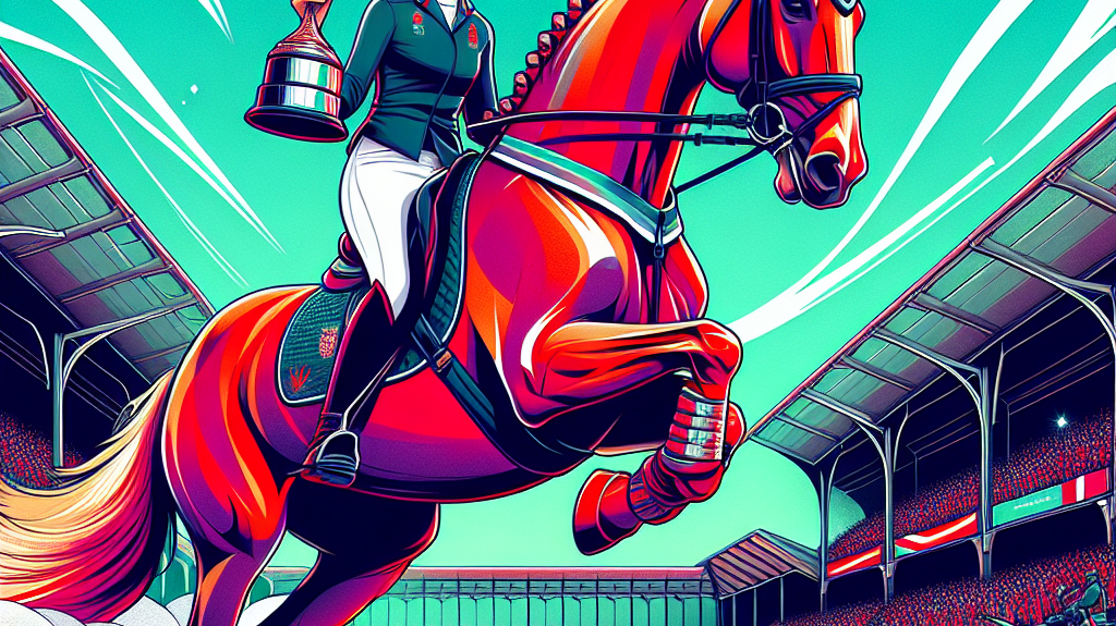 The Triumph Of Vicky Smith And A Red Knight At HOYS 2024- just horse riders