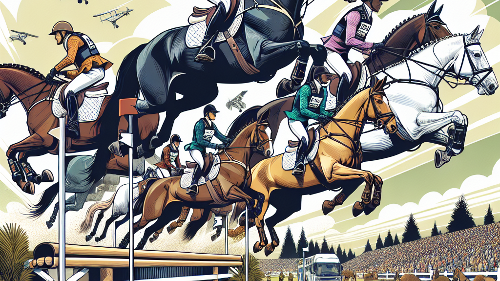 Thrills And Triumphs At The 2024 Pau Horse Trials Cross-Country Spectacle- just horse riders