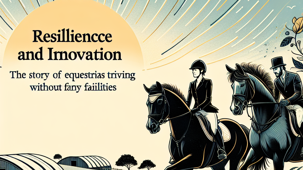 Resilience and Innovation: The Story of Equestrians Thriving Without Fancy Facilities- just horse riders