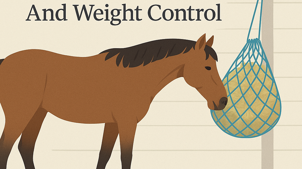 Slow Feed Hay Nets For Gut Health And Weight Control- just horse riders