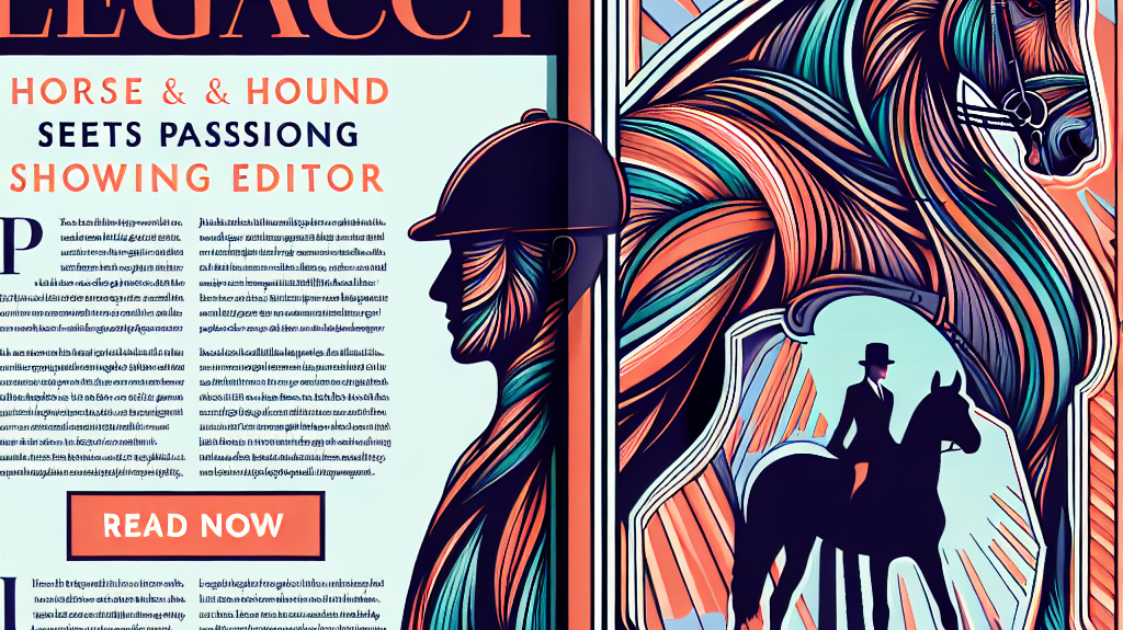 Join the Legacy: Horse & Hound Seeks Passionate Showing Editor- just horse riders