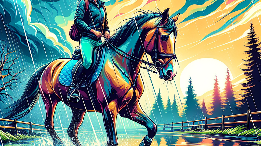 Mastering the Storm: Tips for Equestrian Success in Relentless Rainy Weather- just horse riders