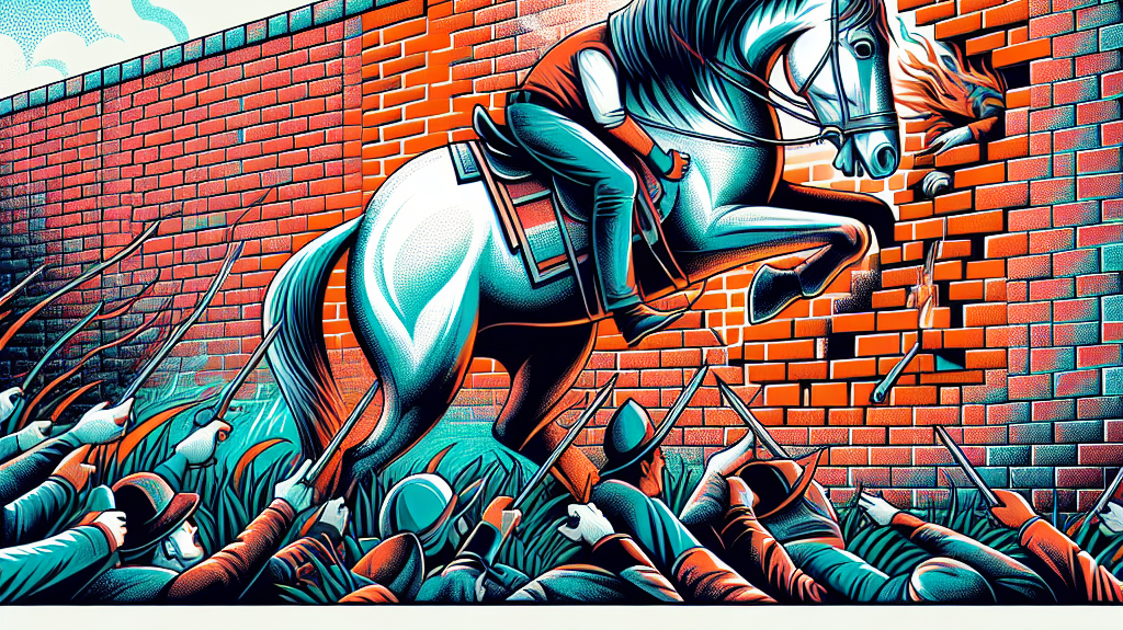 Horse Houdini: The Daring Rescue Of Nebo King Howard From A Brick Wall Bind- just horse riders