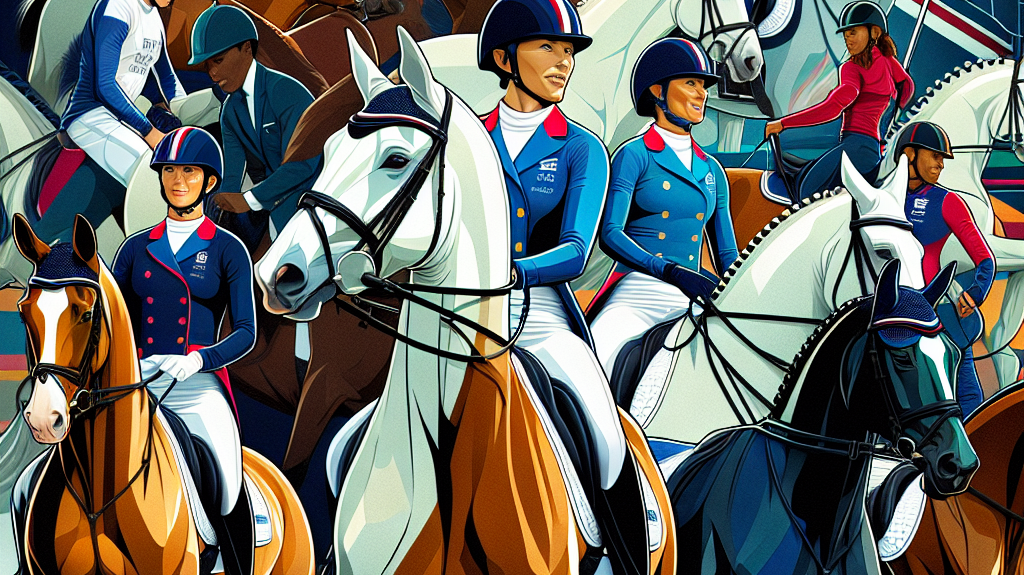Meet the British Dressage Team Aiming for Glory at Paris 2024: Riders, Horses, and Preparations Revealed- just horse riders