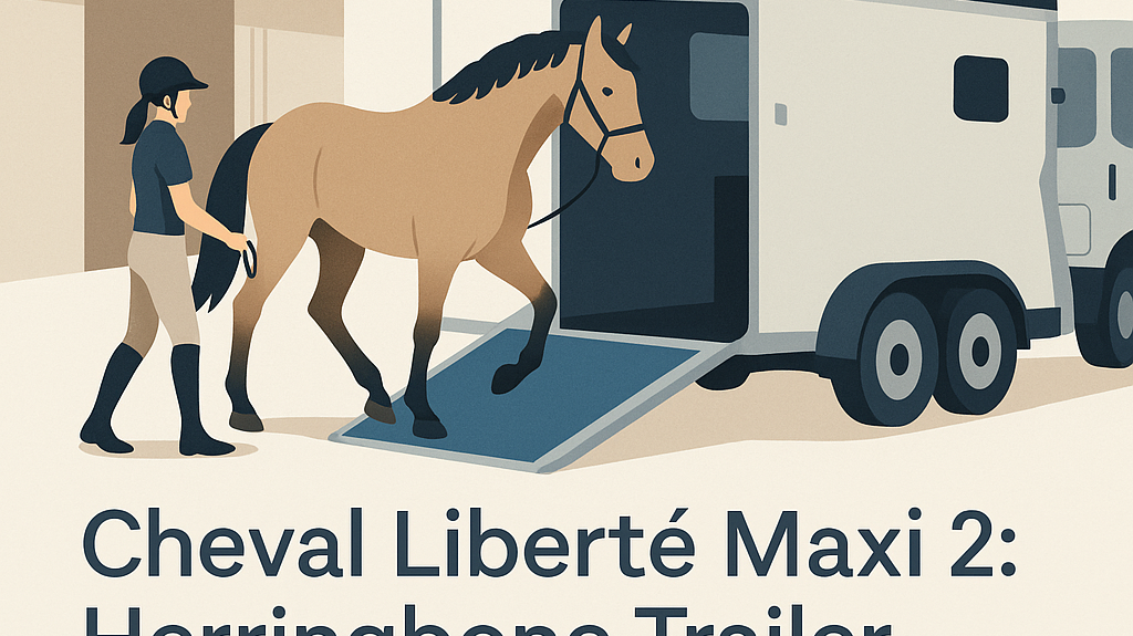 Cheval Liberté Maxi 2: Herringbone Trailer, Lorry-Like Ride- just horse riders