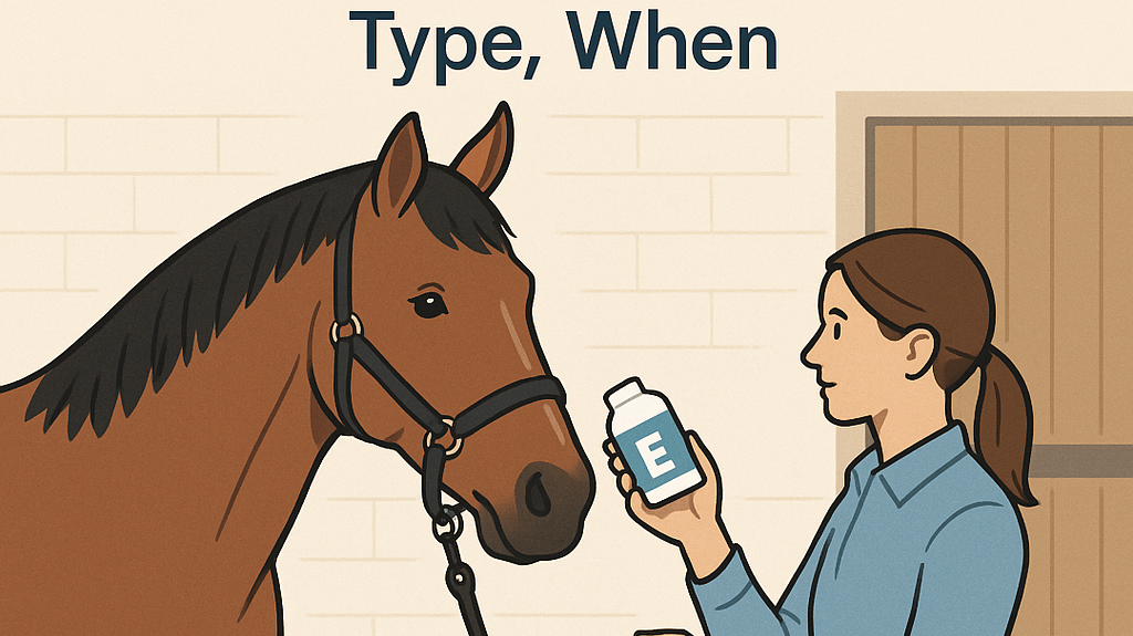 Vitamin E For UK Horses: How Much, Which Type, When- just horse riders