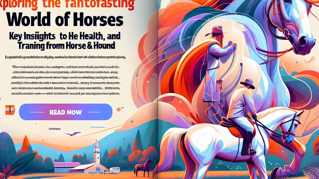 Exploring the Fascinating World of Horses: Key Insights on Health, Training, and More from Horse & Hound- just horse riders