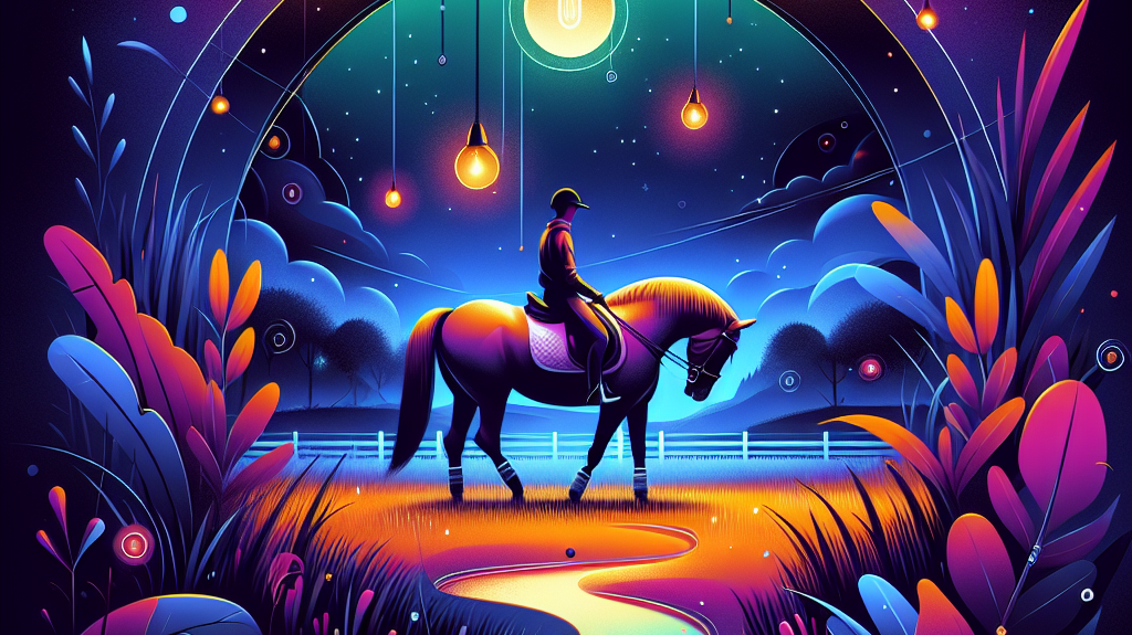 Mastering Night Riding: Expert Tips To Calm Your Horse Under Artificial Lights- just horse riders