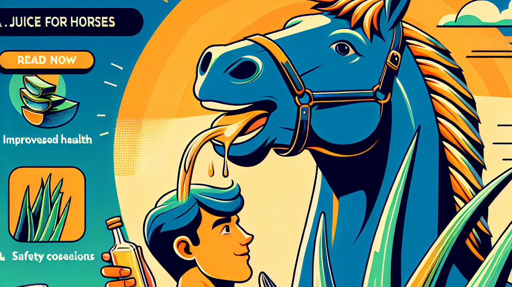 Unlocking the Power of Aloe Vera Juice for Horses: Benefits, Dosage, and Safety Considerations- just horse riders