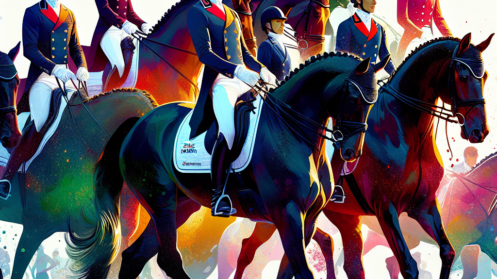 Riding High: Meet Britain's Equestrian Elites Competing in the 2024 Wellington Dressage Showdown- just horse riders